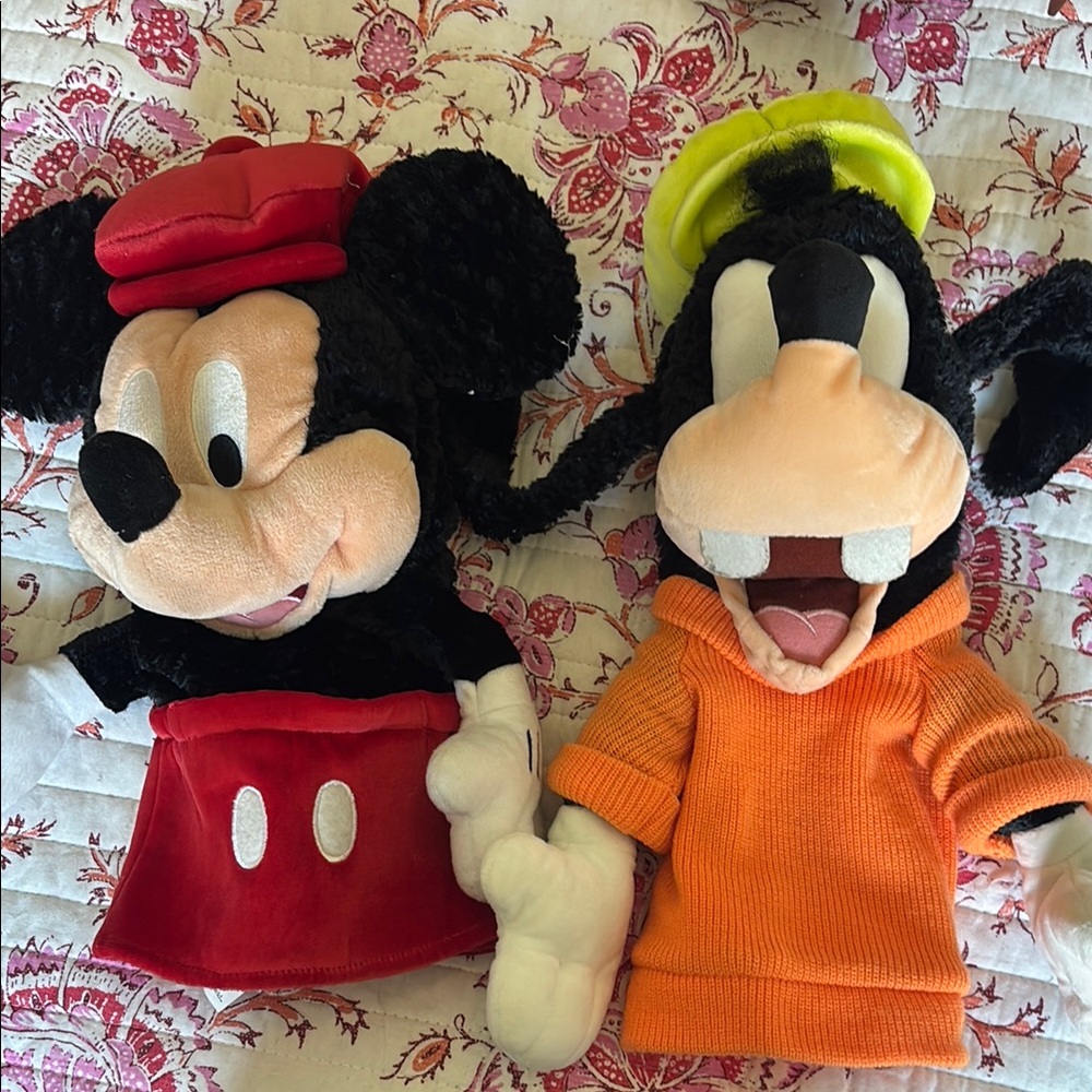 Disney Mickey and Goofy golf heads - Red, Black, Orange